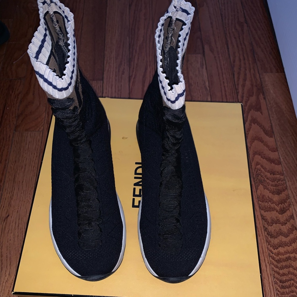 Fendi sock sneakers, gently used. Size 37